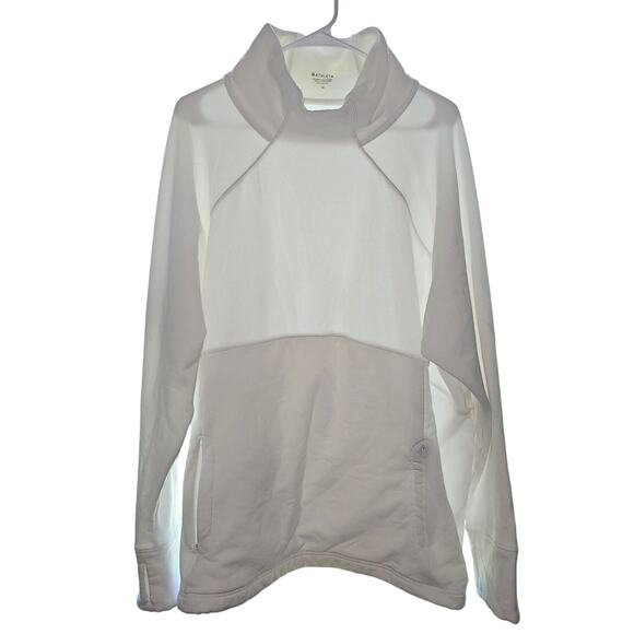 ATHLETA | Polartec Funnel Neck Sweatshirt | Bright White 3X - Picture 5 of 9